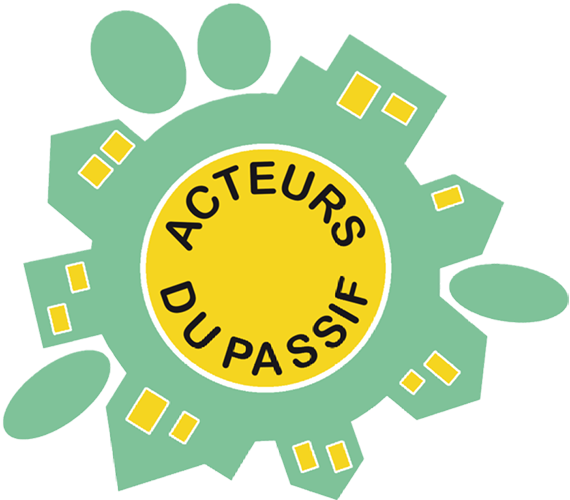 Logo présentant le label Acteurs du Passif, ce qui illustre la volonté d'Alternative Bois Concept de construire des habitations Basse Consommation.