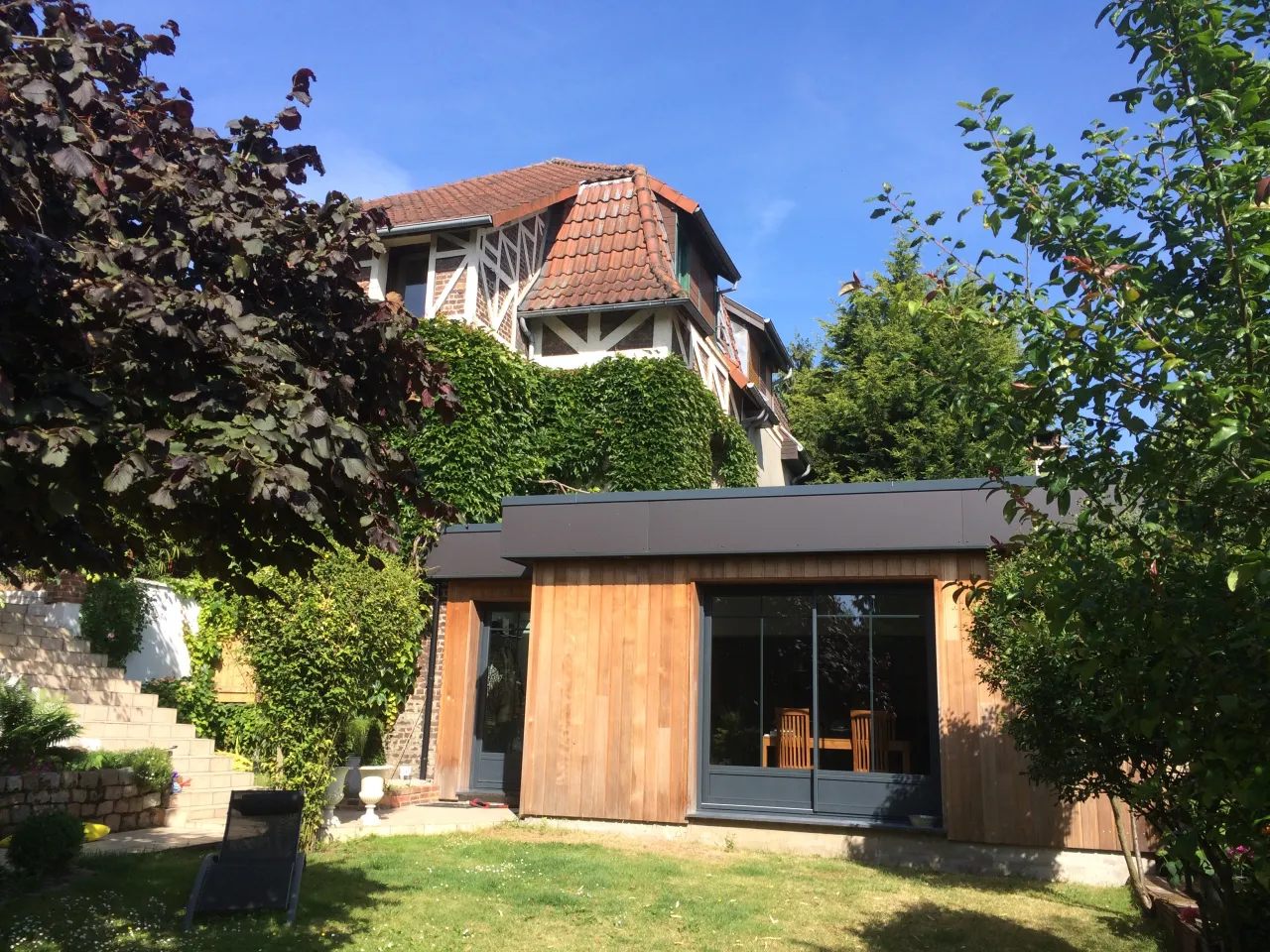 Construction extension bois à Béthune