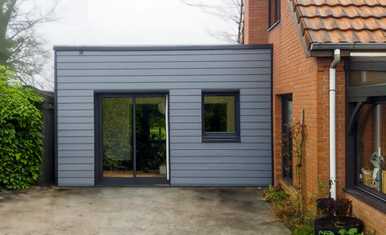 Construction d'une extension bois à Mons en Pévèle